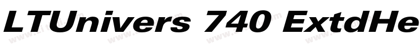 LTUnivers 740 ExtdHe字体转换